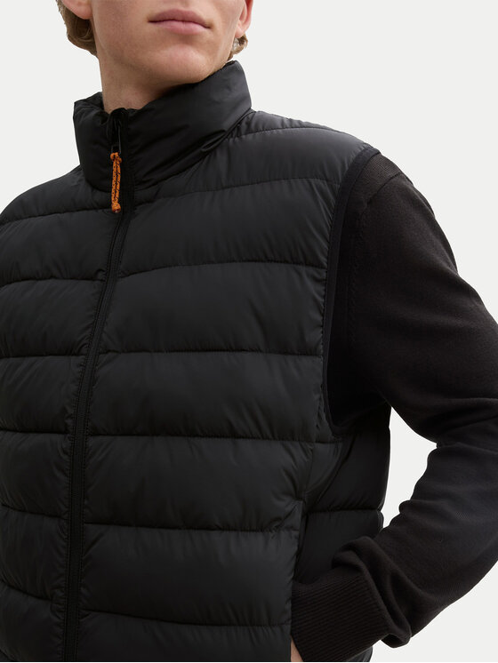 Tom Tailor Denim Tom Tailor Denim Vestă elegantă 1043826 Negru Regular Fit