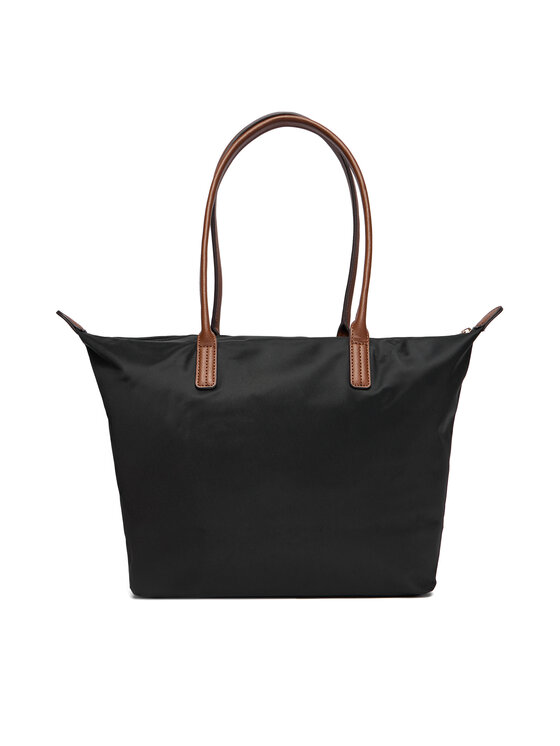 Tommy Hilfiger Tommy Hilfiger Ročna torba Popette Tote AW0AW17711 Črna
