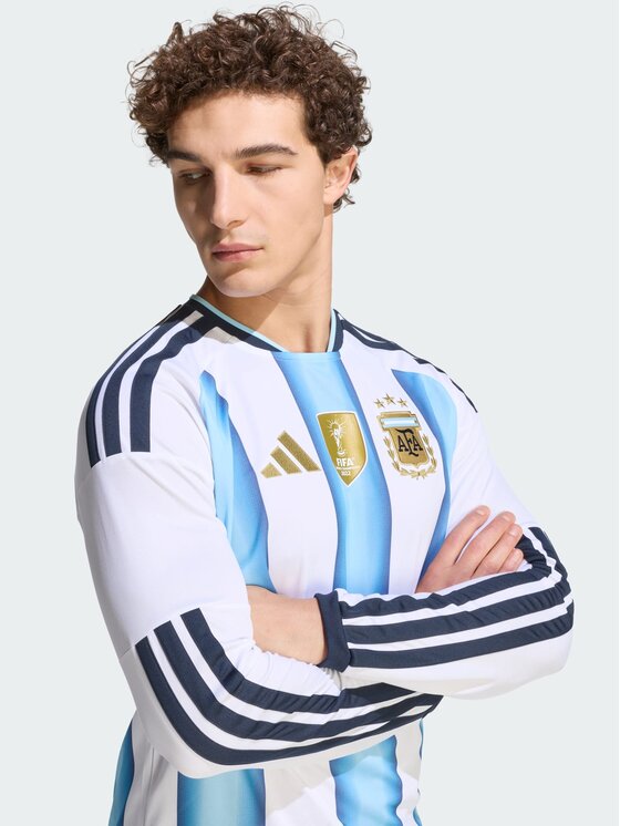 adidas adidas Koszulka techniczna Argentina 26 Home Biały Slim Fit