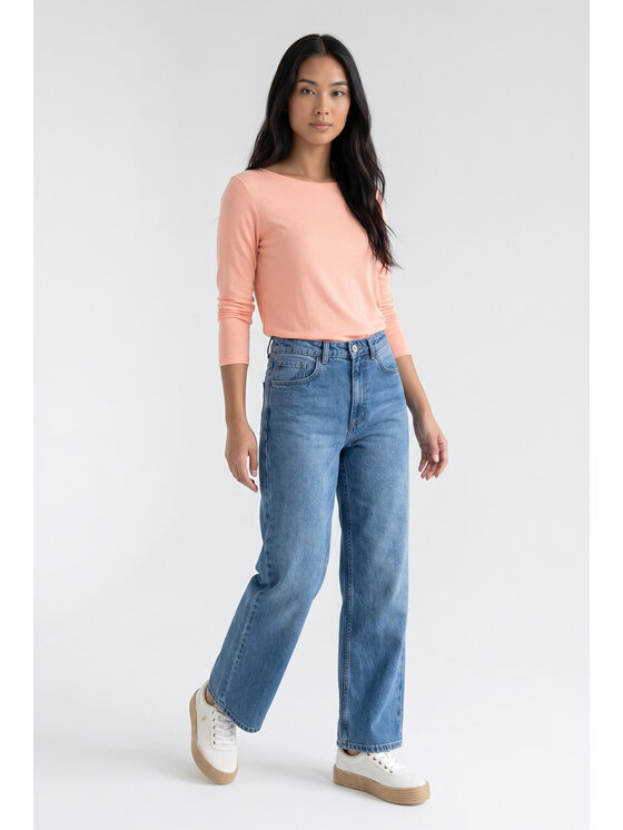 FIGL FIGL Bluzka M1371 Różowy Regular Fit
