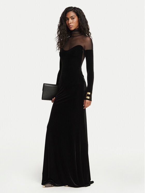 Elisabetta Franchi Elisabetta Franchi Večerní šaty AB-R29-67E2-V690 Černá Slim Fit