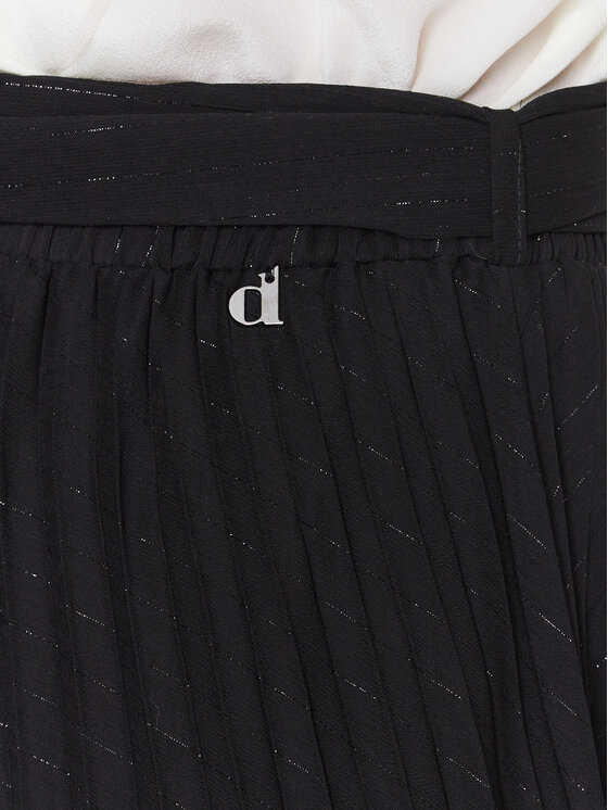 Dixie Dixie Spódnica plisowana G319V007A Czarny Regular Fit