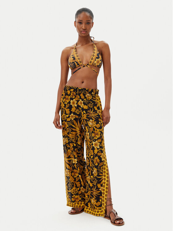Selmark Selmark Spodnie palazzo BM275 Czarny Relaxed Fit