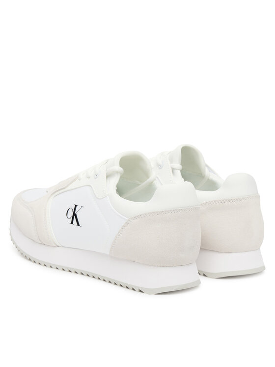 Calvin Klein Jeans Calvin Klein Jeans Αθλητικά Runner Laceup Sock Mg Nylon Mix YW0YW01644 Λευκό
