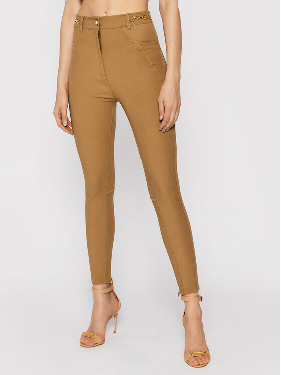 Elisabetta Franchi Elisabetta Franchi Штани з тканини PA-011-16E2-V360 Коричневий Slim Fit