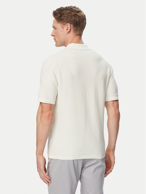 Calvin Klein Calvin Klein Polokošeľa LV04LG313G Krémová Regular Fit