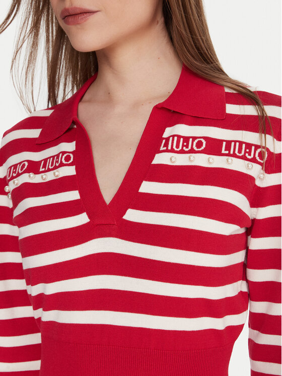 Liu Jo Liu Jo Pletena obleka TF5215 MS63L Rdeča Regular Fit