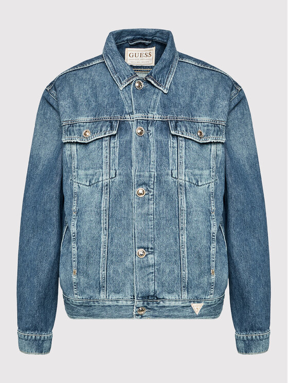 Guess Guess Jeansjacke W2RN16 D3Y0V Blau Regular Fit