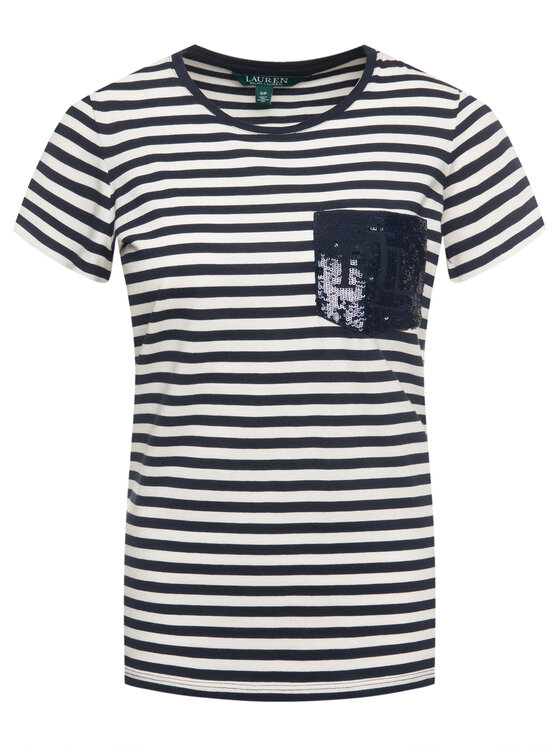 Lauren Ralph Lauren Lauren Ralph Lauren T-Shirt 200773859 Beżowy Regular Fit