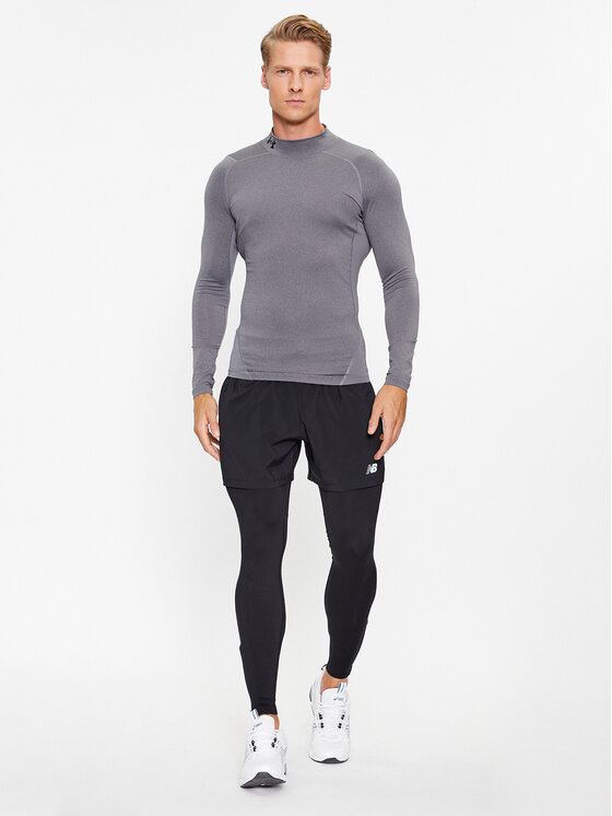 Under Armour Under Armour Тишърт Ua Hg Armour Comp Mock Ls 1369606 Сив Compression Fit