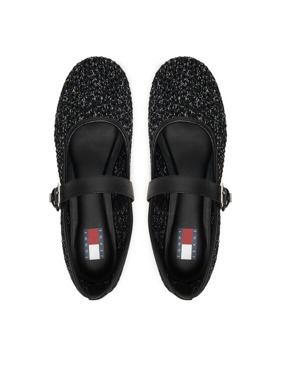 Tommy Jeans Tommy Jeans Balerini Tjw Knitted Ballerina EN0EN03030 Negru