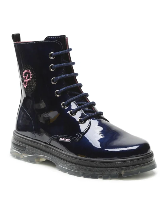 Pablosky Schnürstiefeletten 412929 D Dunkelblau