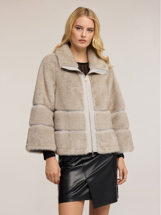 Motivi Motivi Pelliccia 8006Q000251N013 Grigio Over Fit