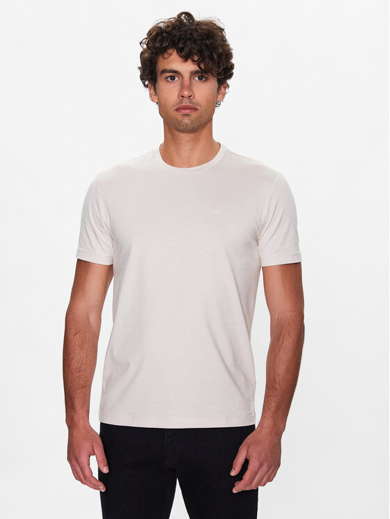 Calvin Klein T-shirt Smooth K10K110589 Bež Regular Fit