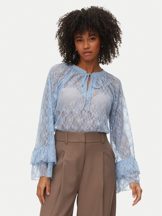 Vero Moda Bluză Loulou 10345400 Albastru celest Loose Fit