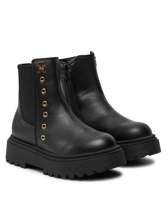 Tommy Hilfiger Tommy Hilfiger Čizme Chelsea Boot T3A5-33578-1351 M Crna