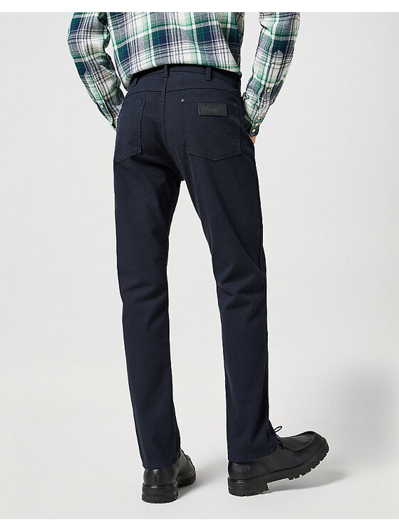 Wrangler Wrangler Spodnie materiałowe GREENSBORO Niebieski Regular Fit