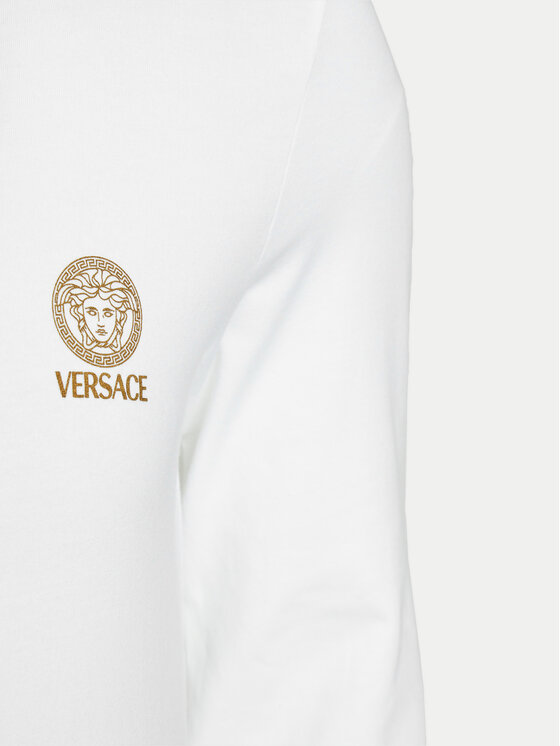 Versace Versace Longsleeve AUU01007 1A10011 Λευκό Regular Fit