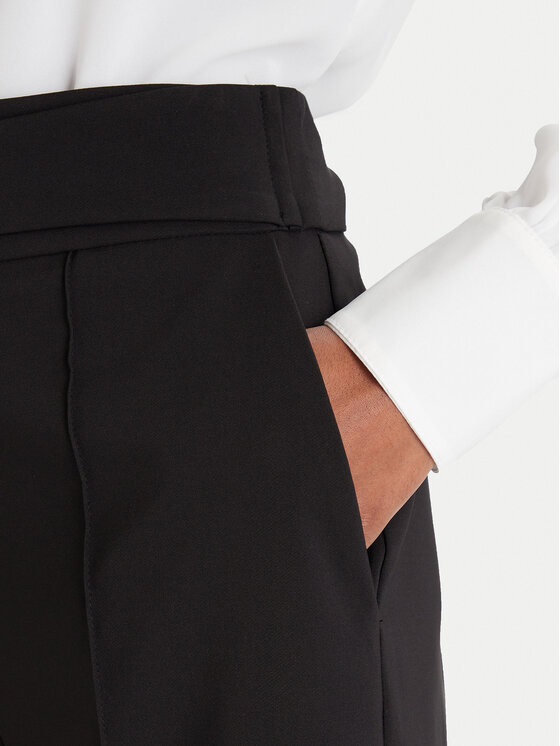 Rinascimento Rinascimento Szövet nadrág CFC0126211003 Fekete Regular Fit