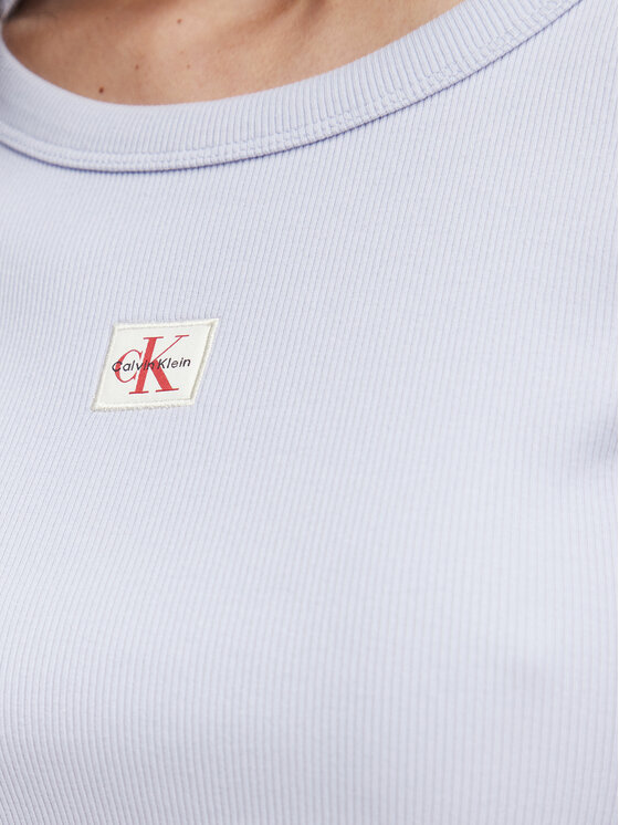Calvin Klein Jeans Calvin Klein Jeans Marškinėliai LV047C200G Šviesiai mėlyna Slim Fit