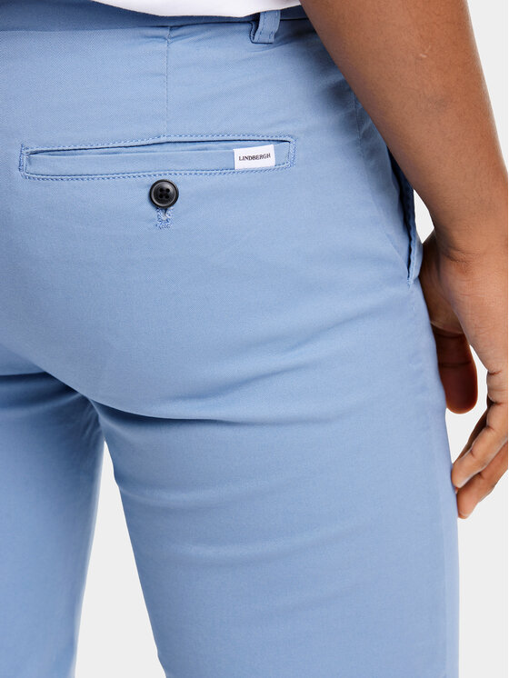 Lindbergh Lindbergh Szorty materiałowe 30-505044 Niebieski Slim Fit