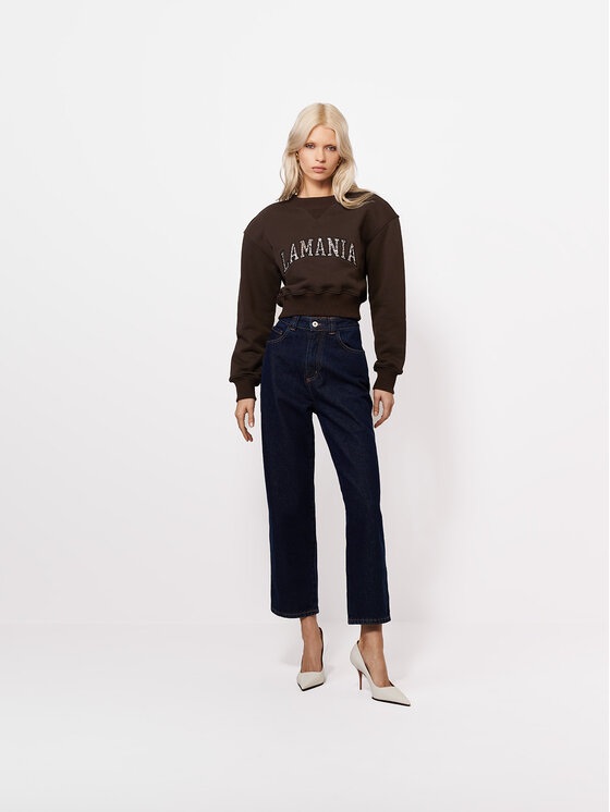 La Mania La Mania Bluza AVAIA Brązowy Basic Fit