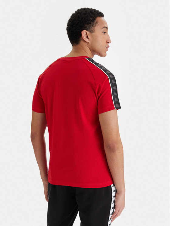 Kappa Kappa Tričko Banda Coen 303UV10 Červená Slim Fit