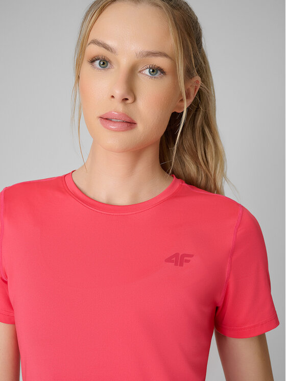 4F 4F Koszulka techniczna MULTI ACTIVE Koralowy Regular Fit