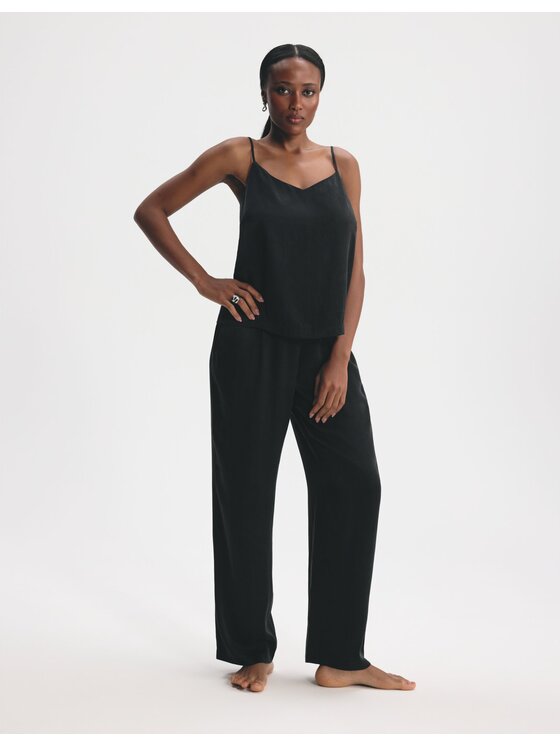 Esotiq Esotiq Bluzka 46076 Czarny Regular Fit