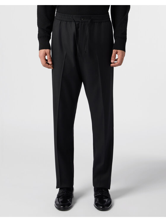 PHILIPP PLEIN PHILIPP PLEIN Spodnie materiałowe 31033 Czarny Regular Fit