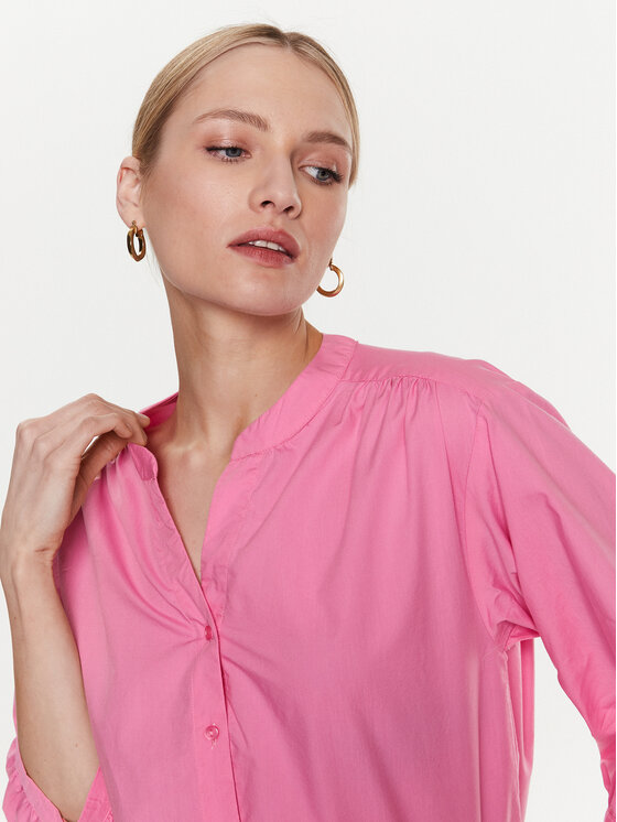 Moss Copenhagen Moss Copenhagen Koszula 17532 Różowy Basic Fit