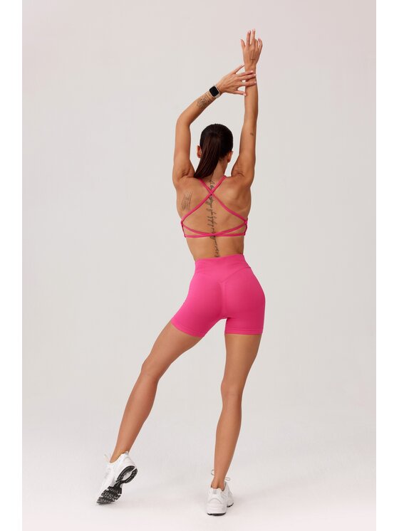 ROUGH RADICAL ROUGH RADICAL Szorty sportowe SEAMLESS GLOW SHORTS Różowy Slim Fit