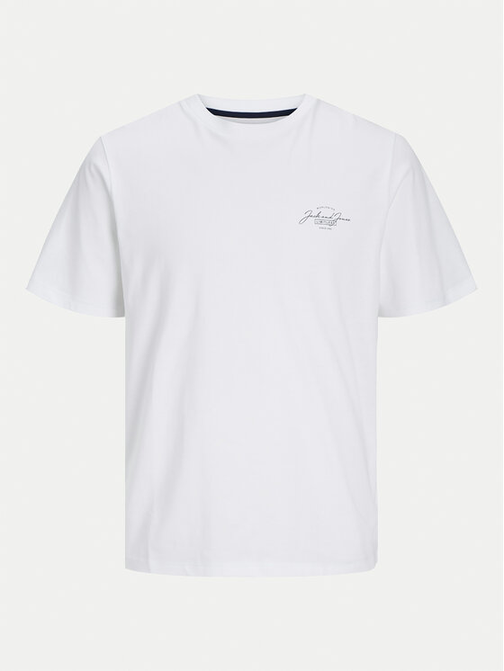Jack & Jones Jack & Jones Tričko Erris 12256799 Biela Standard Fit