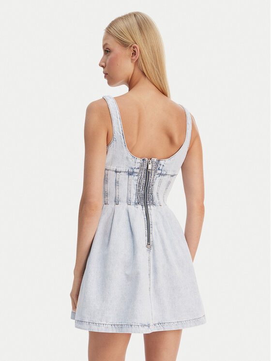 Tommy Jeans Tommy Jeans Jeanskleid DW0DW22990 Himmelblau Slim Fit