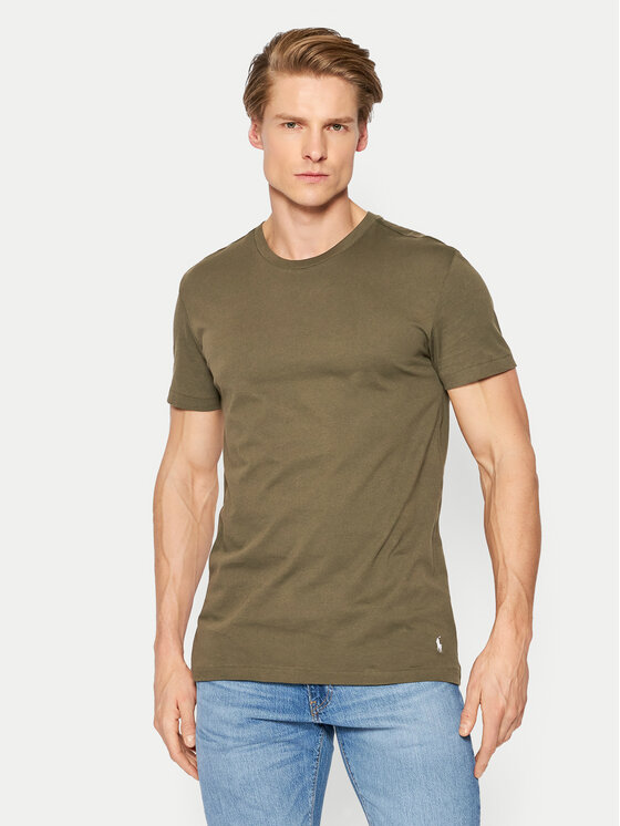 Polo Ralph Lauren Komplet 3 t-shirtów 714830304013 Zielony Regular Fit