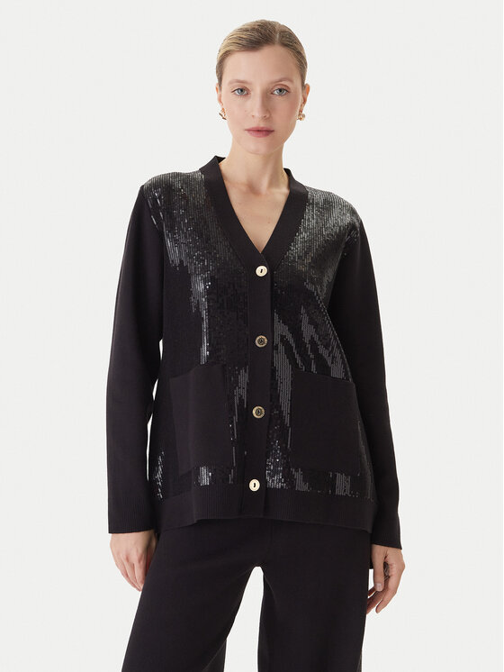 LOLA CASADEMUNT LOLA CASADEMUNT Cardigan LF2511011 Negru Regular Fit