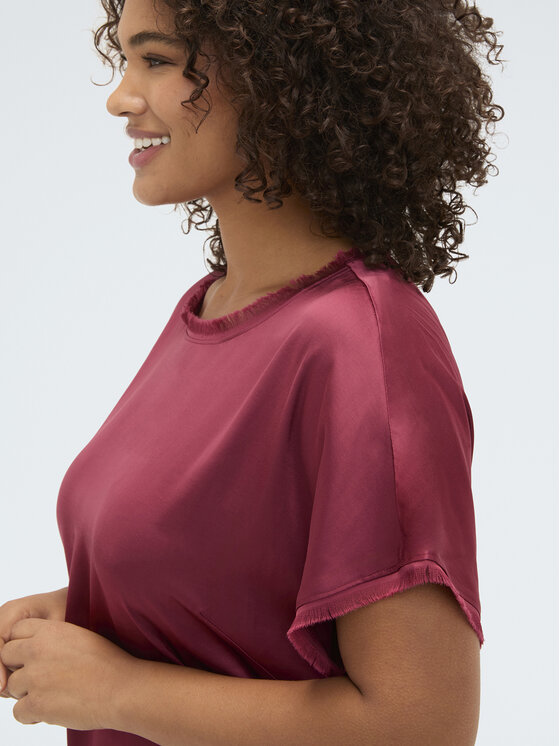 Fiorella Rubino Fiorella Rubino Bluzka 2009L000666N026 Czerwony Regular Fit
