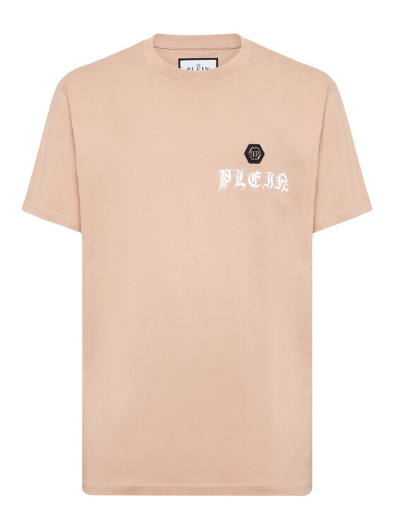 PHILIPP PLEIN PHILIPP PLEIN T-Shirt 1491 Beżowy Regular Fit