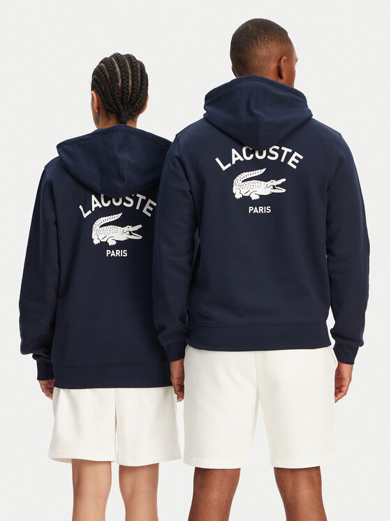 Lacoste Lacoste Majica dugih rukava SH2740 Tamnoplava Regular Fit
