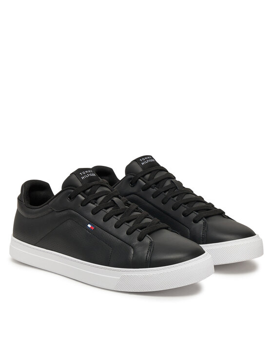 Tommy Hilfiger Tommy Hilfiger Sneakers Icon Court Pinperf Lth FM0FM05483 Nero