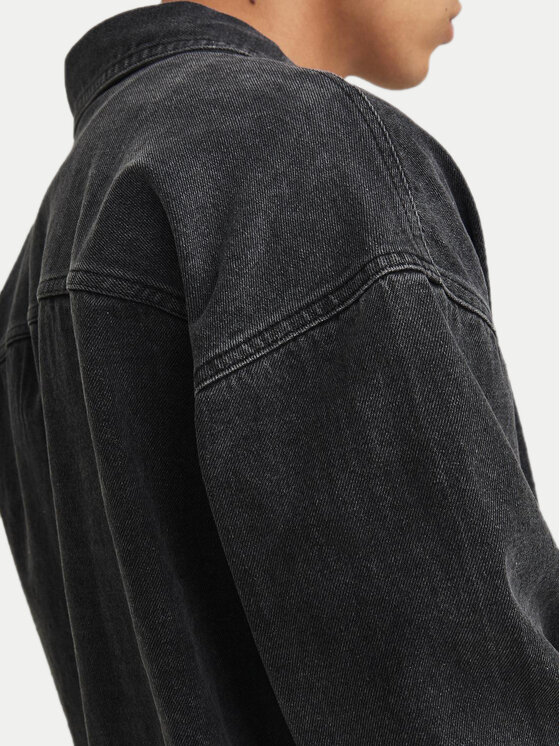 Jack&Jones Jack&Jones traper košulja Santorini 12250602 Crna Relaxed Fit