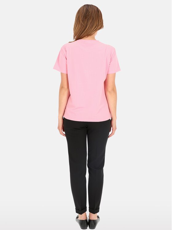 Perso Perso T-Shirt TCE245285F Růžová Regular Fit