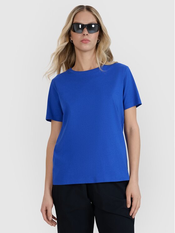 4F 4F T-Shirt 4FWSS25TTSHF2238-36S Μπλε Oversize