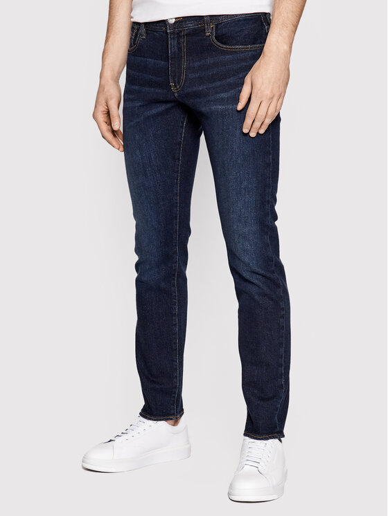Armani Exchange Armani Exchange Traperice 8NZJ13 Z2SAZ 1500 Tamnoplava Slim Fit