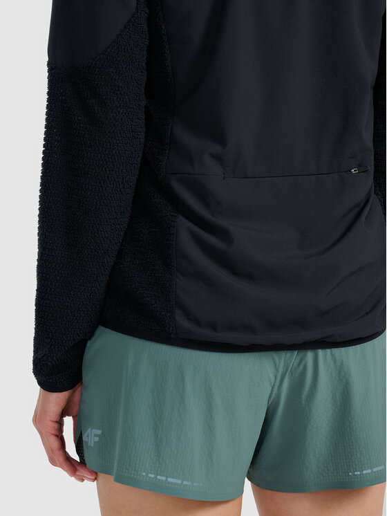 4F 4F Bluza techniczna TRAIL RUNNING Czarny Regular Fit