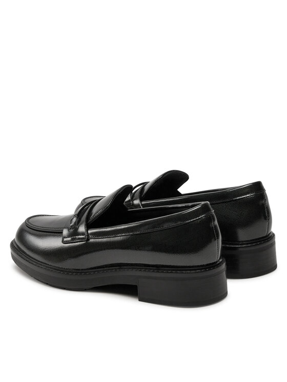 Calvin Klein Calvin Klein Lordsy Loafer W/M Bar Saff Lth HW0HW02076 Czarny