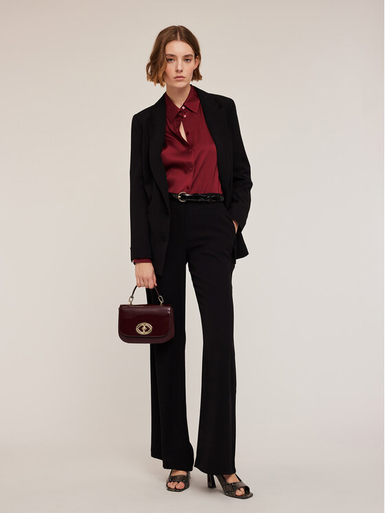 Motivi Motivi Camicia 5192Q000736N036 Bordeaux Regular Fit