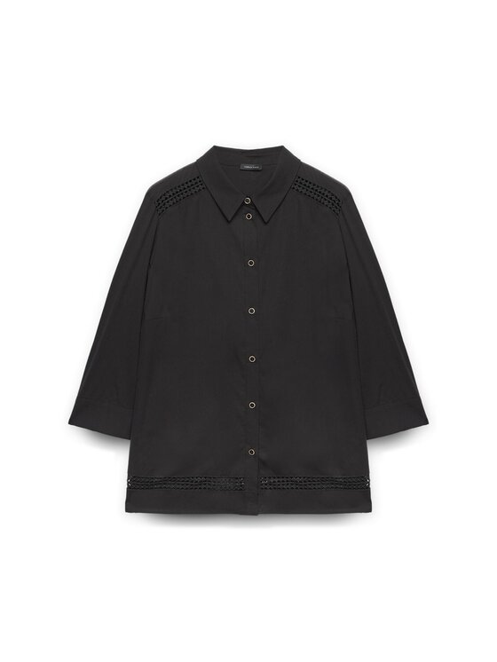 Fiorella Rubino Fiorella Rubino Camicia 5093L000150N033 Nero Boxy Fit