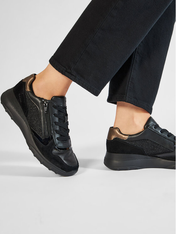 Geox Sneakers D Alleniee B D16LPB 0EW22 C9999 Negru