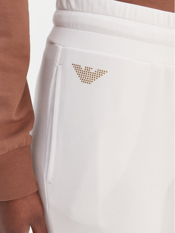 EA7 Emporio Armani EA7 Emporio Armani Долнище анцуг 8NTP66 TJ9RZ U0002 Бял Regular Fit